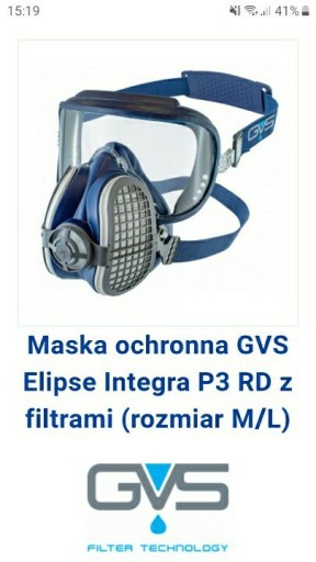 Zdjęcie oferty: maska ochronna gvs elipse integra p3 rd z filtrami