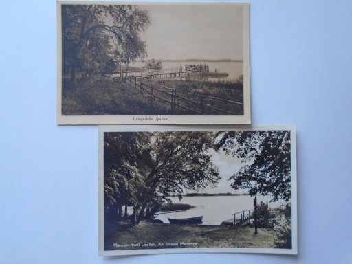 Zdjęcie oferty: 2X Pocztówka Masuren - Mazury Wyspa Upałty 1942r.