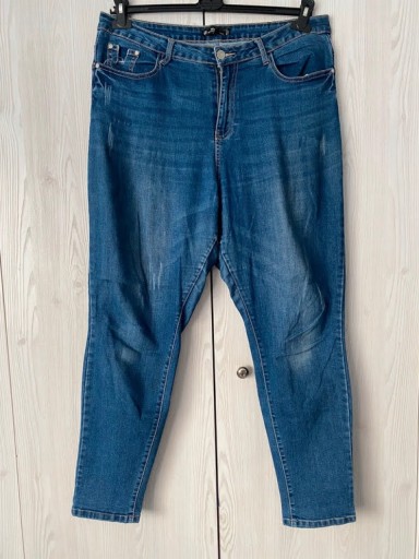 Zdjęcie oferty: Niebieskie jeansy z wysokim stanem Missguided