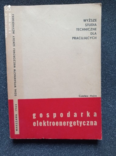 Zdjęcie oferty: Gospodarka elektroenergetyczna - Czesław Mejro