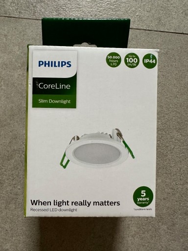 Zdjęcie oferty: PHILIPS Coreline downlight DN145 LED6s 830 PSU WH