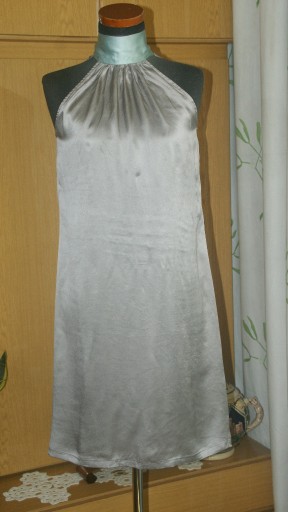 Zdjęcie oferty: Włoska jedwabna sukienka PURA SETA popiel___XS