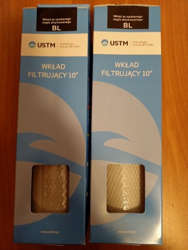 Zdjęcie oferty: WKŁAD WĘGLOWY USTM 2 SZT. DO FILTRÓW WODY BL 10``