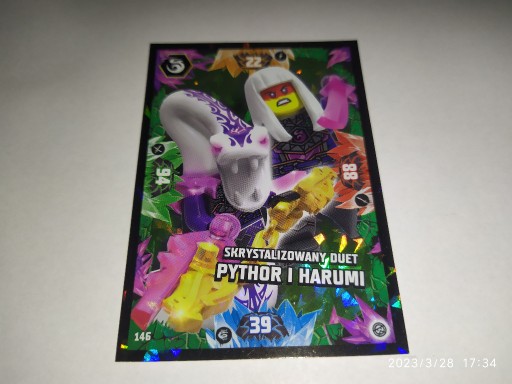 Zdjęcie oferty: Karta LEGO Ninjago S8 nr 146 Duet Pythor i Harumi