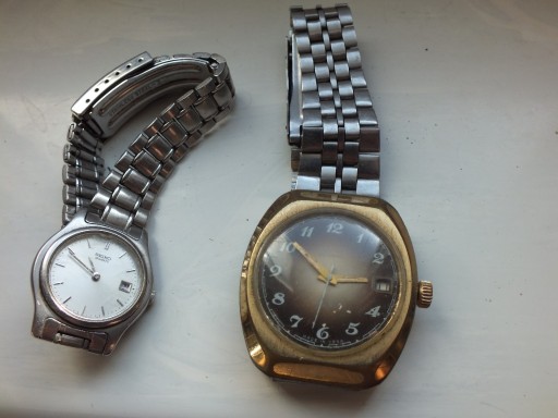 Zdjęcie oferty: 2szt. zegarek POLJOT 23 jewels PRL pozłacany SEIKO