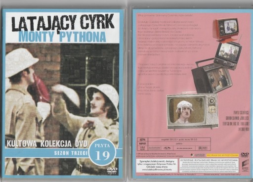 Zdjęcie oferty: Latający cyrk Monty Pythona sezon 3 płyta 19 DVD