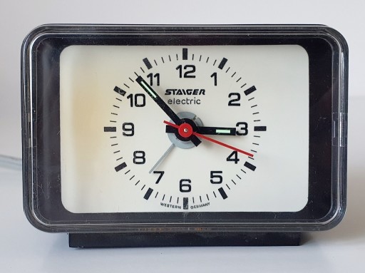 Zdjęcie oferty: Vintage elektryczny zegar z budzikiem, Staiger