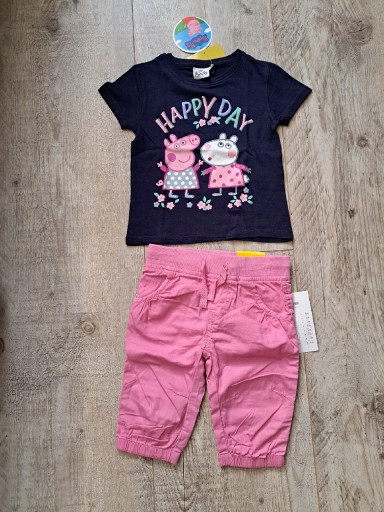 Zdjęcie oferty: T-shirt Świnka Peppa + spodenki 3/4 - rozm 98