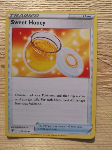 Zdjęcie oferty: Karty pokemon Trener Sweet Honey 153/189