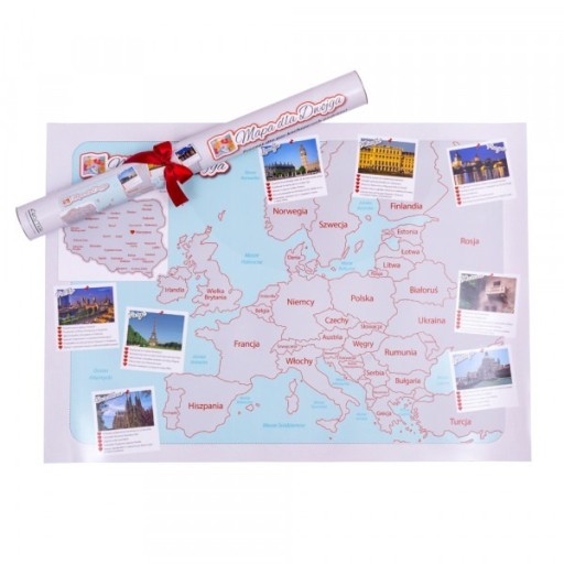 Zdjęcie oferty: MAPA EUROPY ZDRAPKA dla par kochających podróże