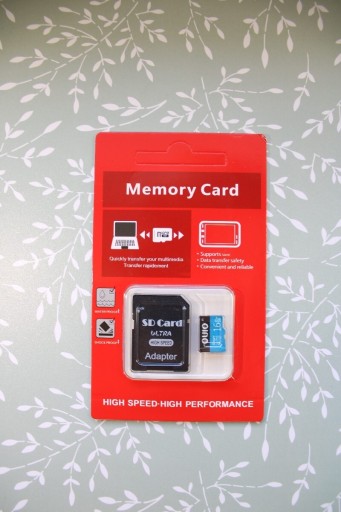 Zdjęcie oferty: Karta MicroSD 16 GB z adapterem SD