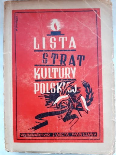 Zdjęcie oferty: Lista strat kultury polskiej 1939/1946 Wyrozumski