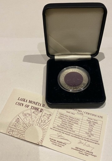 Zdjęcie oferty: 1 Lats, Łotwa 2007 - Coin of Time II