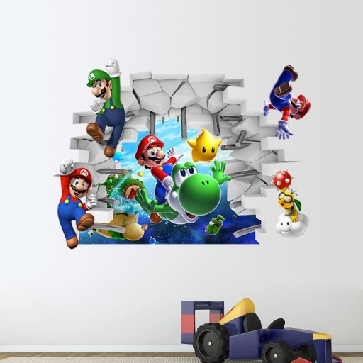 Zdjęcie oferty: Naklejka na ścianę do pokoju dziecka, Super Mario