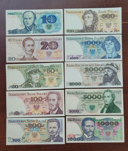 Zdjęcie oferty: Banknoty PRL UNC.