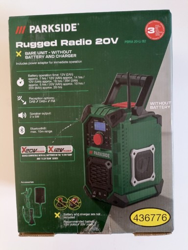 Zdjęcie oferty: Radio budowlane Parkside PBRA 20 LI-B2