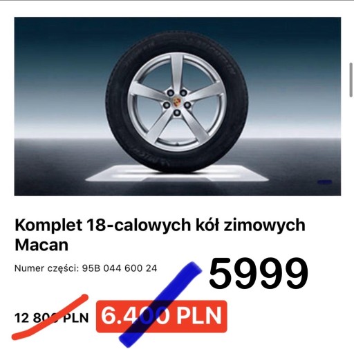 Zdjęcie oferty: Komplet kół zimowych PORSCHE MACAN oryginalne