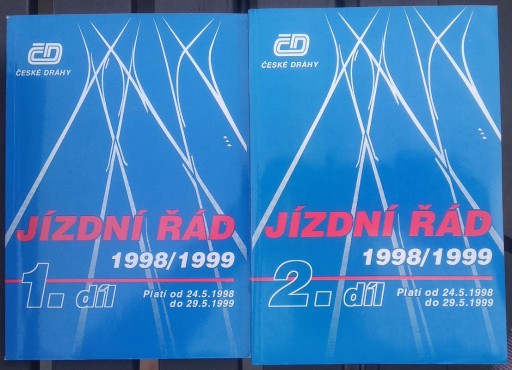 Zdjęcie oferty: Sieciowy rozkład jazdy kolei Czechy ČD 1998/99