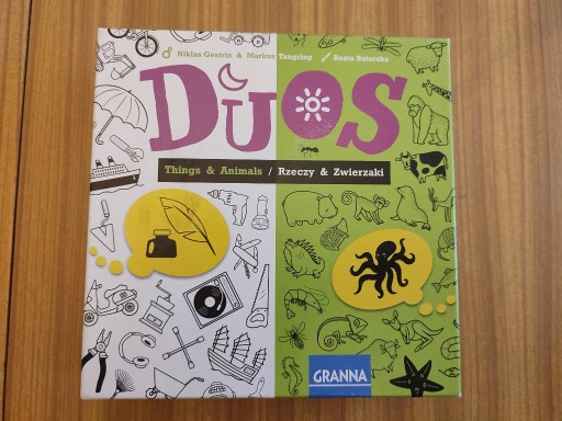 Zdjęcie oferty: DUOS Rzeczy i Zwierzaki - gra towarzyska