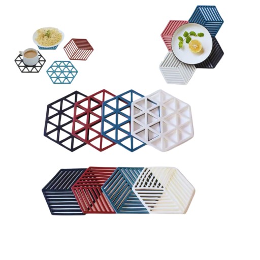 Zdjęcie oferty: Zestaw 8-częściowy Silikonowych Podkładek pod Garnki Kubki 8 sztuk