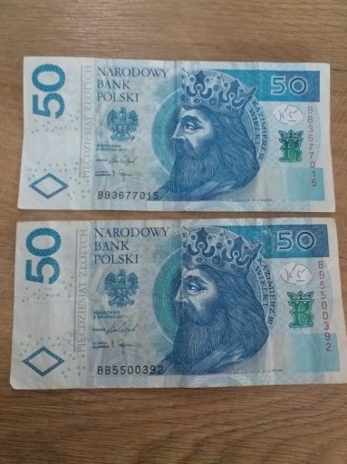 Zdjęcie oferty: Banknoty 50 zł seria BB