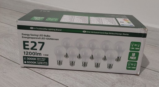 Zdjęcie oferty: ŻARÓWKI LED E27 1200LM 13W 10 SZTUK 