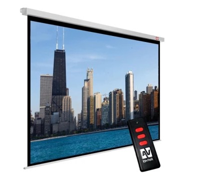 Zdjęcie oferty: 504. EKRAN PROJEKCYJNY ELEKTRYCZNY NA PILOTA 300x300  AVTEK 