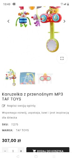 Zdjęcie oferty: Łóżeczko i karuzela 