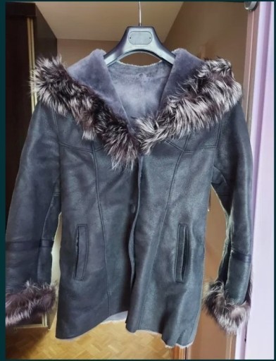 Zdjęcie oferty: Płaszcz, kożuch, kurtka, skóra, krótka - wysyłka