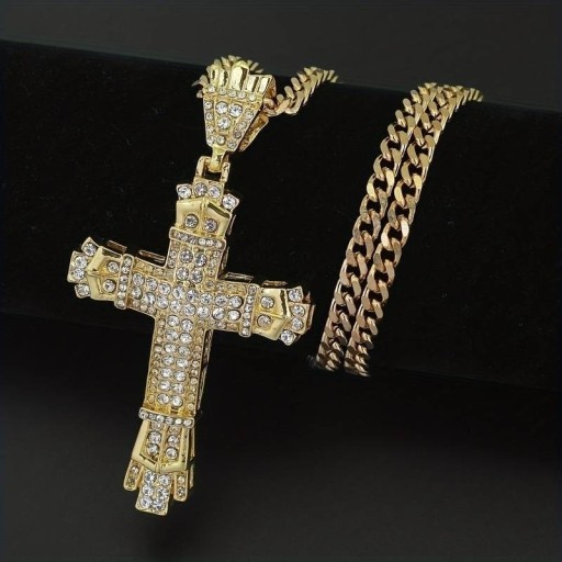 Zdjęcie oferty: Naszyjnik z wisiorkiem w kształcie krzyża 