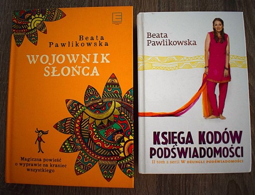 Zdjęcie oferty: Księga kodów podświadomości + Wojownik Słońca - Beata Pawlikowska