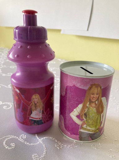 Zdjęcie oferty: Bidon i Skarbonka Hannah Montana dla dzieci Disney