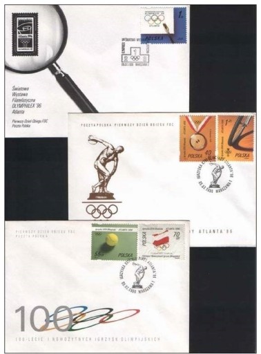 Zdjęcie oferty: FDC 3456-3460 1996 OLIMPIADA Atlanta 