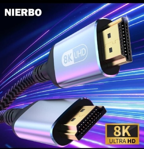 Zdjęcie oferty: Kabel HDMI 2.1 8K 60Hz 4K 120Hz 48Gbps TV  PS4 PS5