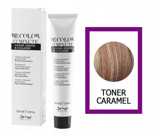 Zdjęcie oferty: BE HAIR Toner BEZ AMONIAKU 12 minut CARMEL