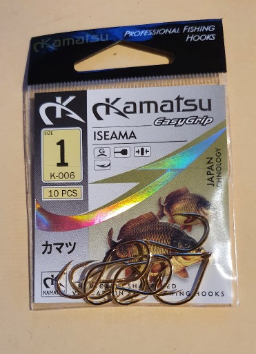 Zdjęcie oferty: Haczyk KAMATSU ISEAMA E GRIP K-006 rozm.1 10szt