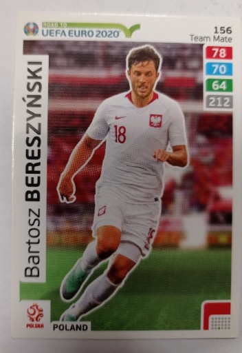 Zdjęcie oferty: Karta Panini Road to Euro 2020 Team Bereszyński