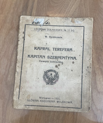 Zdjęcie oferty: W. Syrokomla -Kapral Terefera i Kapitan Serpentyna