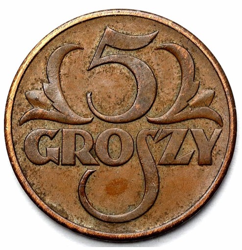 Zdjęcie oferty: Moneta obiegowa II RP 5gr 1939r 