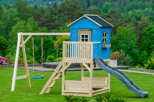 Zdjęcie oferty: Domek ogrodowy dla dzieci z huśtawką i piaskownicą