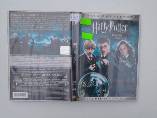 Zdjęcie oferty: HARRY POTTER ZAKON FENIKSA PŁYTA DVD Z LICENCJĄ