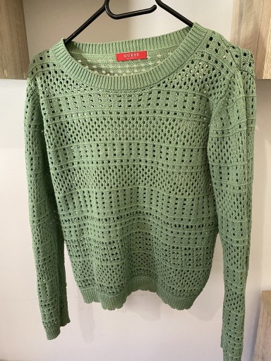 Zdjęcie oferty: Sweter zielony ażurowy 36 s guess