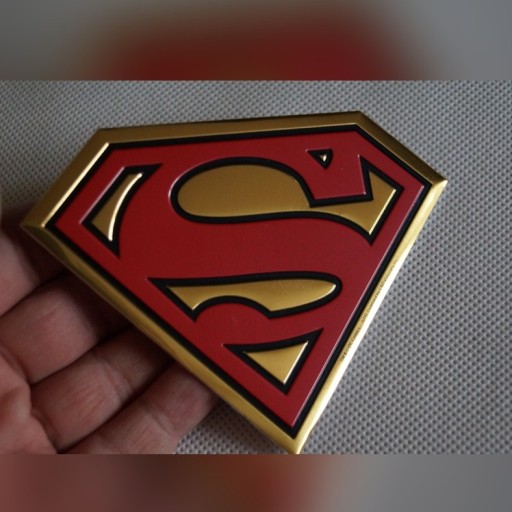 Zdjęcie oferty: Naklejka Superman Gold Premium logo orginal