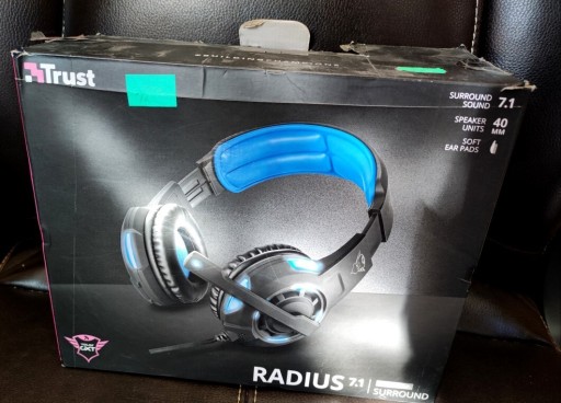 Zdjęcie oferty: Słuchawki gamingowe Radius 7.1 GXT Trust 