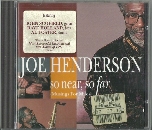 Zdjęcie oferty: JOE HENDERSON - SO NEAR, SO FAR Musings For Miles