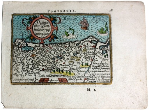 Zdjęcie oferty: Mapa Pomorza z "Theatre du Monde" Ortelius 1598 r.