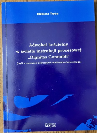 Zdjęcie oferty: Adwokat kościelny w świetle instrukcji procesowej