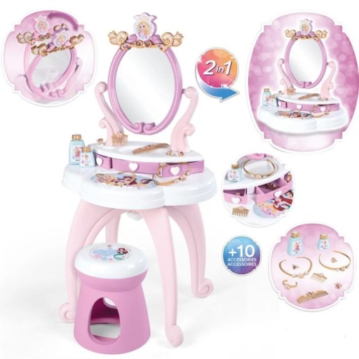 Zdjęcie oferty: Smoby Disney Princess Toaletka 2w1 + 10 akcesoriów