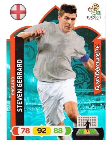 Zdjęcie oferty: PANINI EURO 2012 FANS FAVOURITE GERRARD