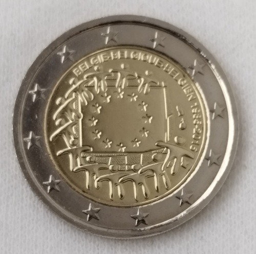 Zdjęcie oferty: Belgia 2015 - Flaga Europy - 2 euro